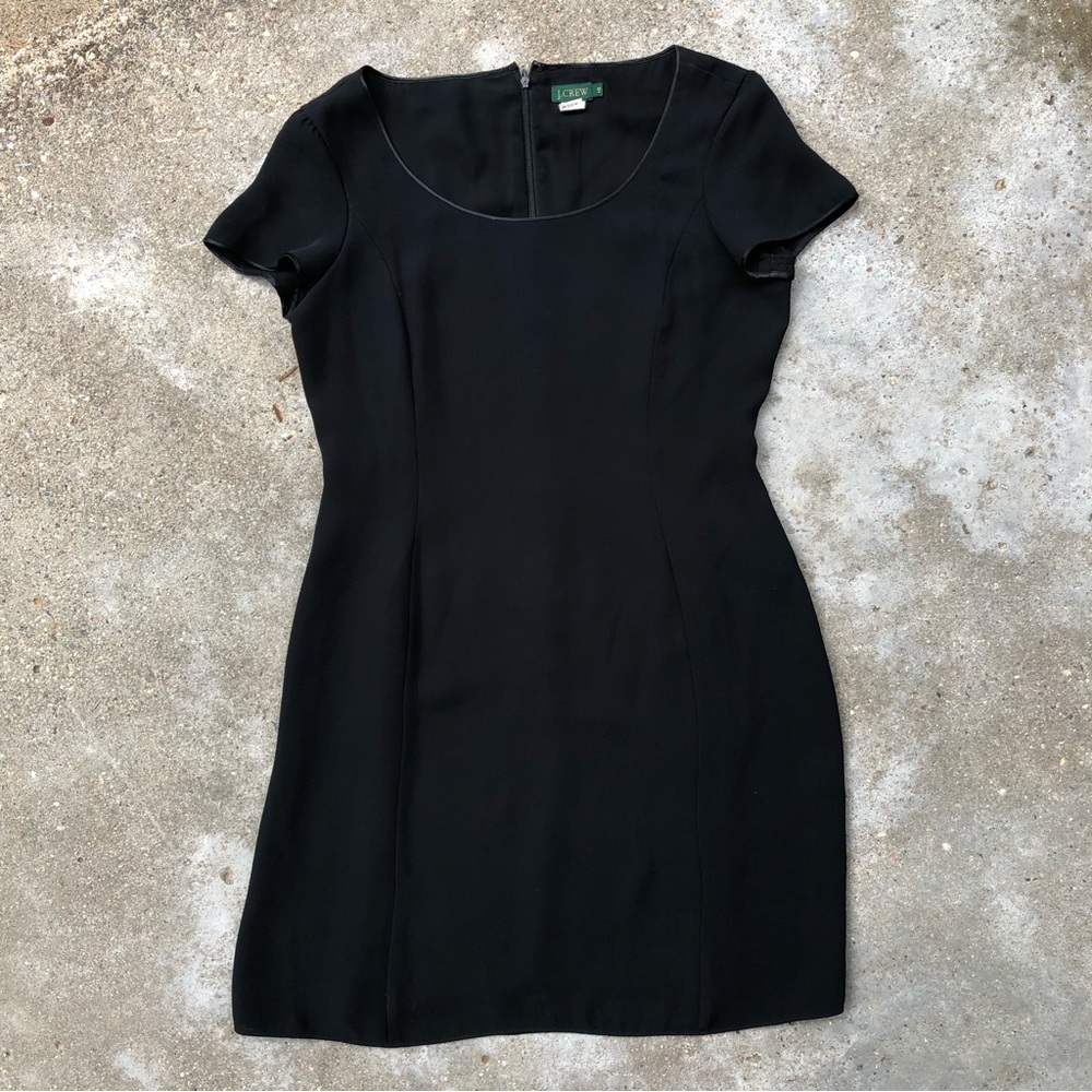 Vintage LBD J. Crew black mini cocktail party wedding women’s 10 dress